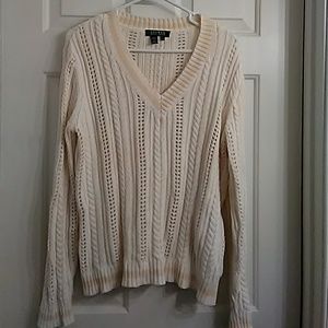 Lauren Ralph Lauren sweater, cream with tan,